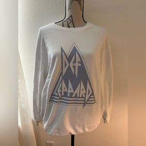 Def Lepard oversized sweatshirt